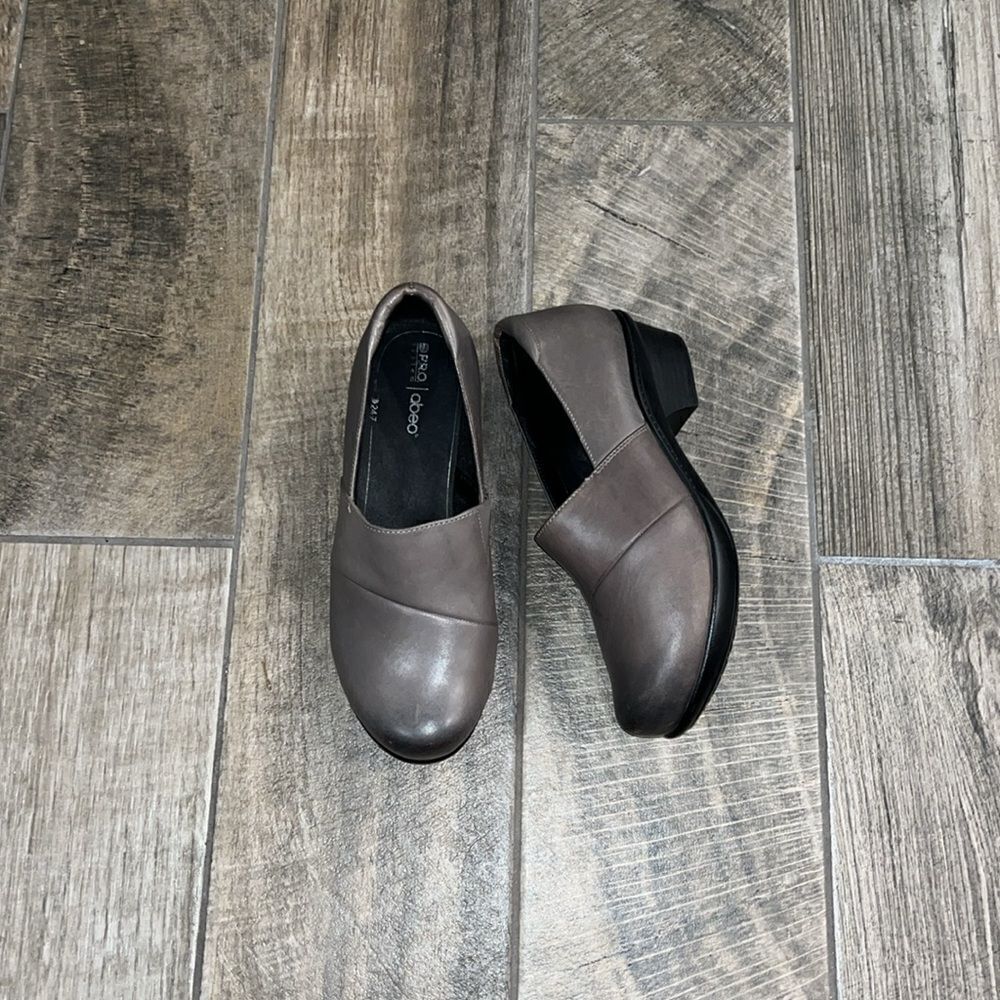 Abeo Camden leather Pro system slip resistant sure grip 1” clogs